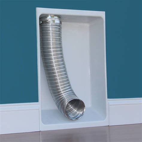 sheet metal box for dryer vent|recessed dryer outlet box.